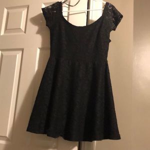 Black Lace Mini Dress